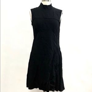 Vintage Prada High Neck Pleated Midi Dress